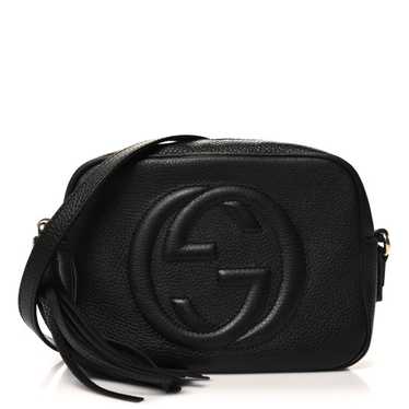 GUCCI Pebbled Calfskin Small Soho Disco Bag Black - image 1