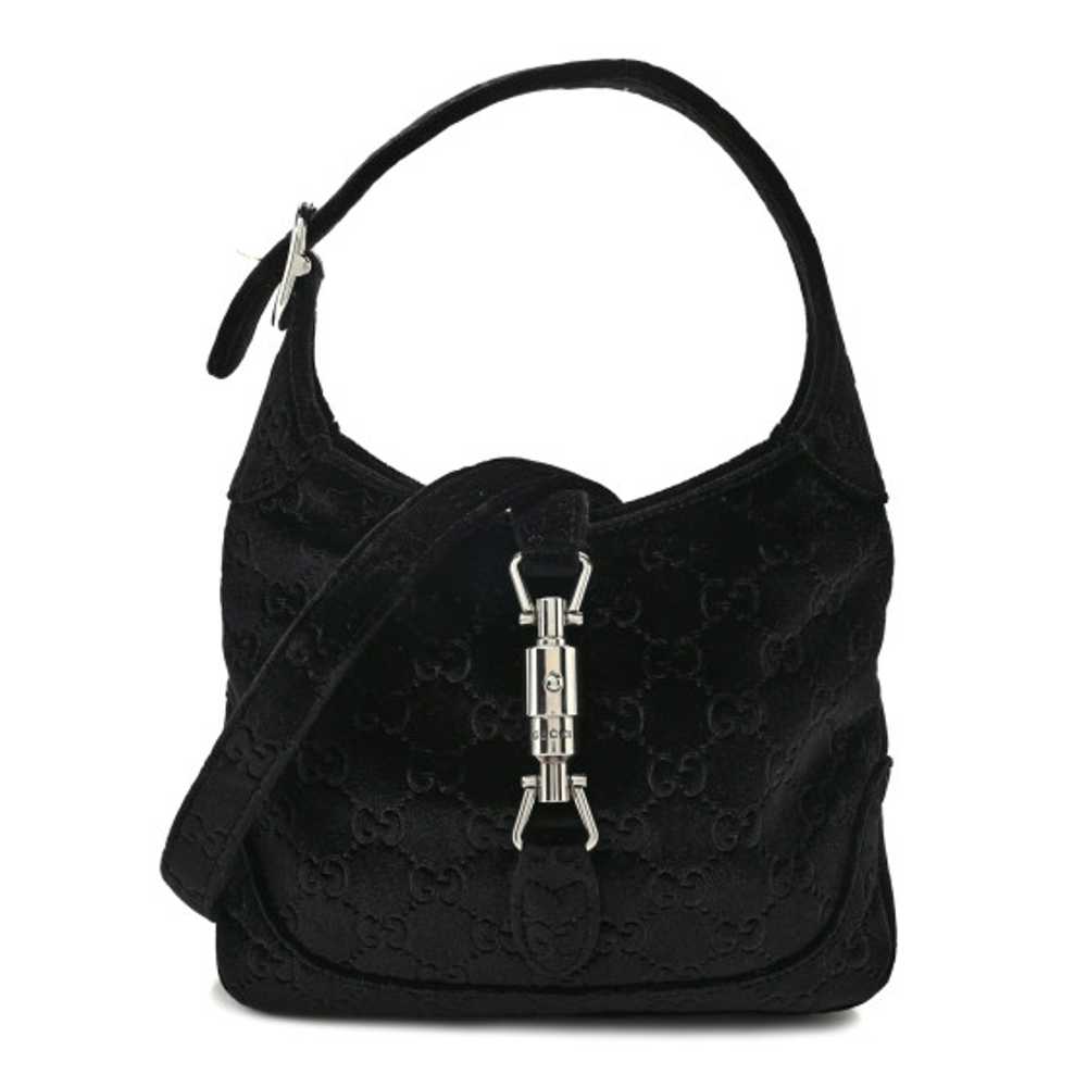 GUCCI New Velvet Ashmir GG Monogram Small Jackie … - image 1