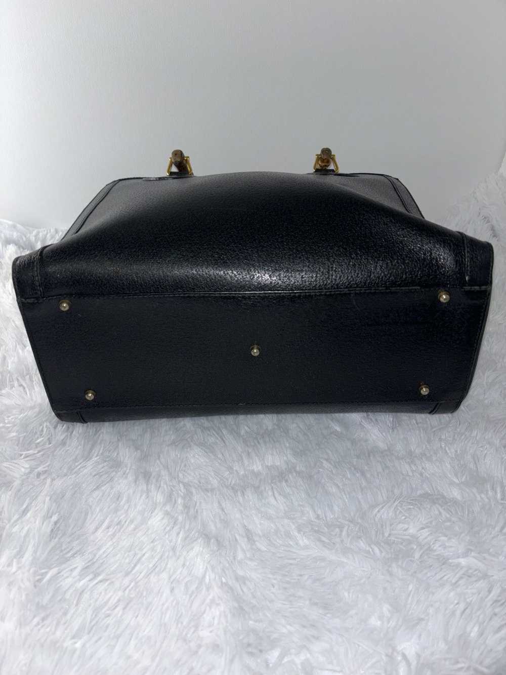 Gucci Gucci Hand Bag Bamboo Black Leather - image 7