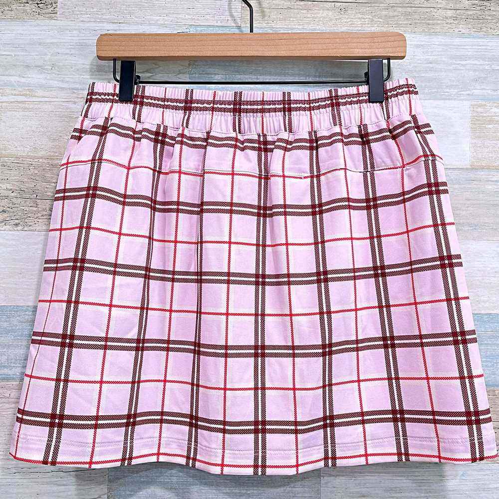 Other Lady Hagen Golf Skort Pink Plaid Pockets Bu… - image 3