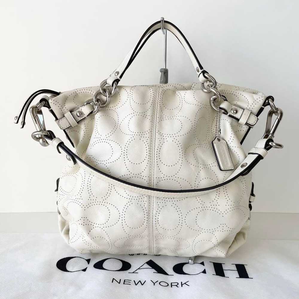 【Excellent Condition】COACH Punching Genuine Leath… - image 1