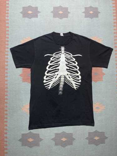 Streetwear × Vintage VTG 90s t shirt skeleton tors