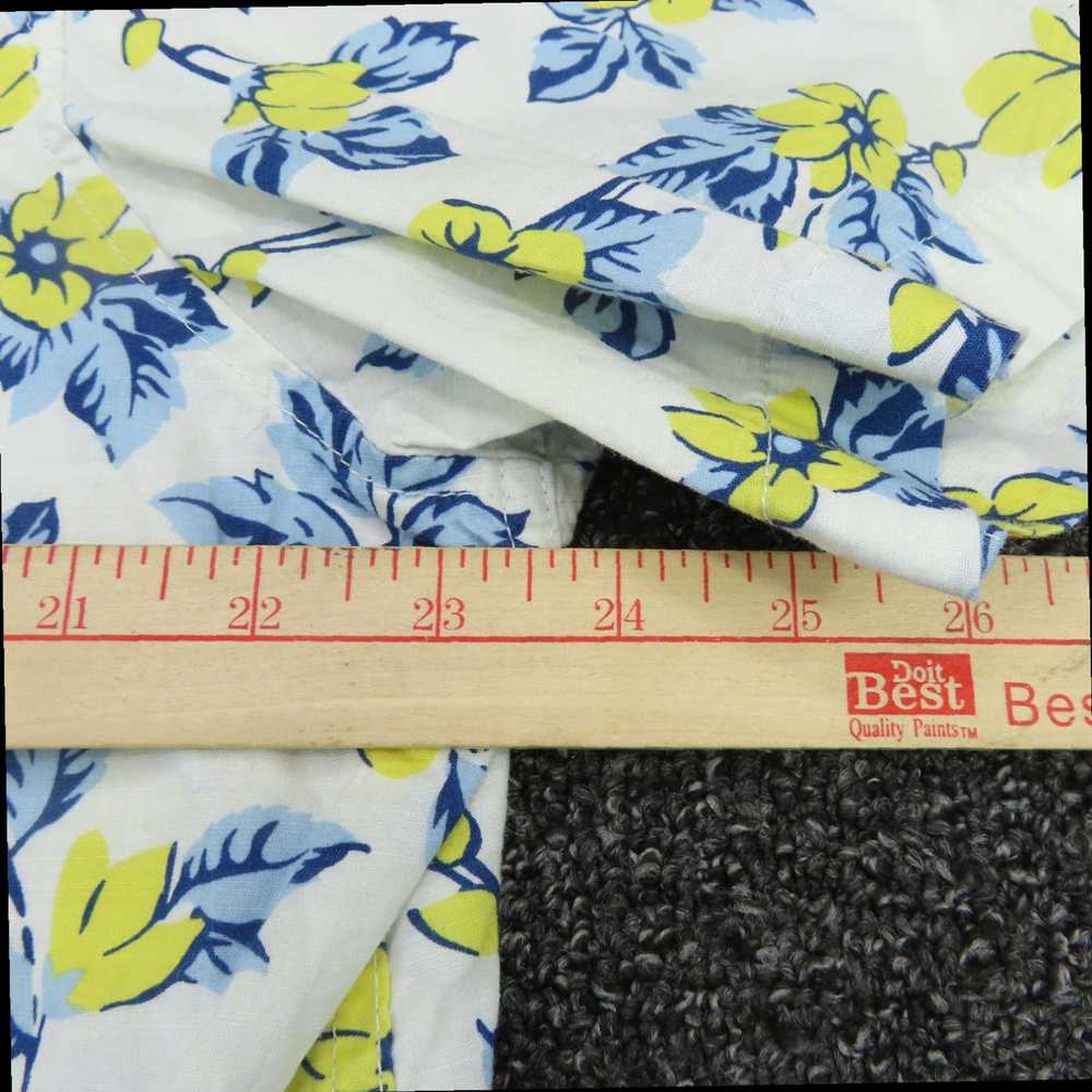 Vintage Classic Yellow and Blue Floral Hawaiian D… - image 4