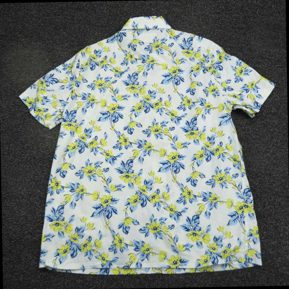 Vintage Classic Yellow and Blue Floral Hawaiian D… - image 7