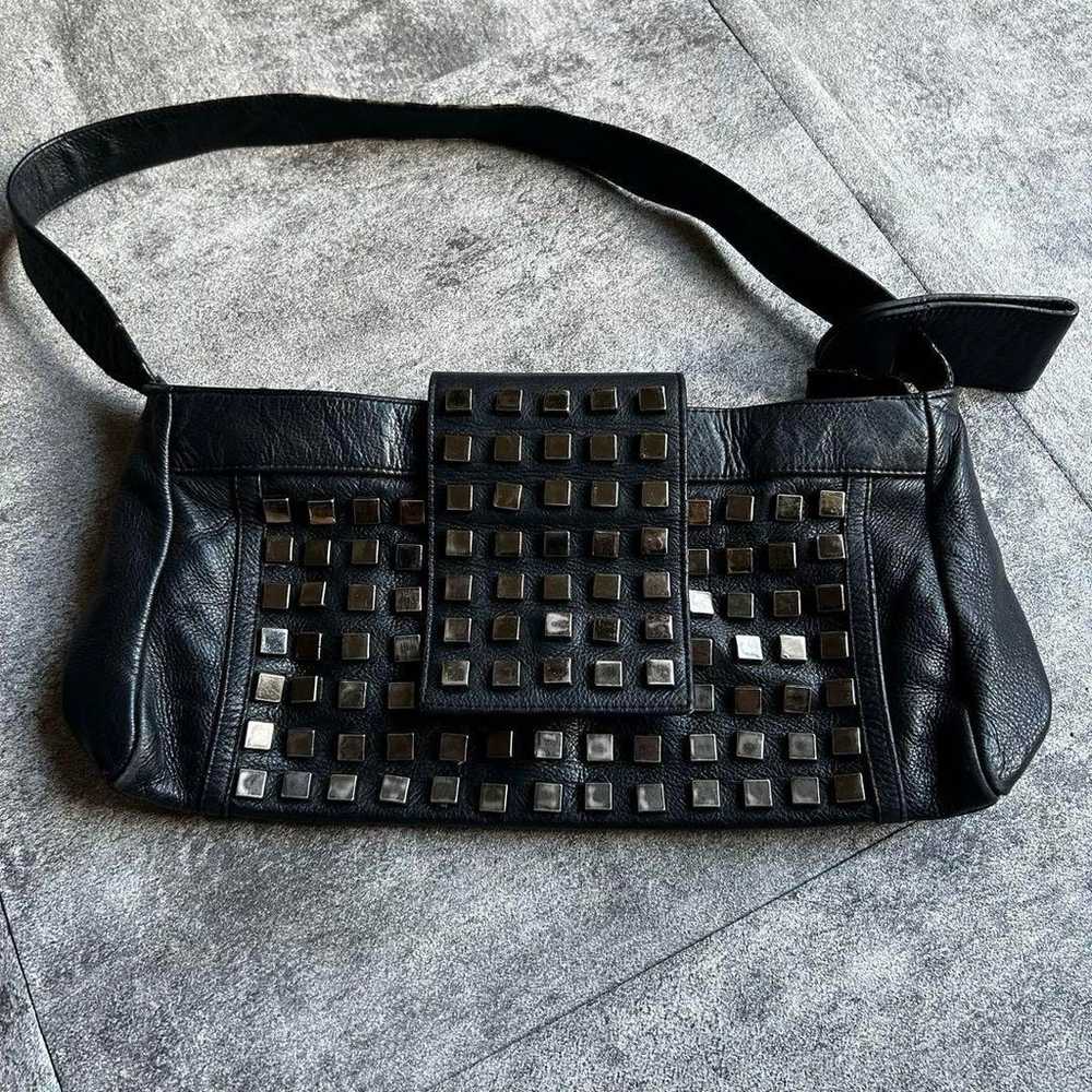 archive grunge leather studs gimmick bag - image 3