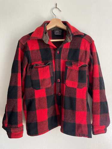 LL BEAN 1950s/60s Buffalo Plaid Flannel Jacket (On