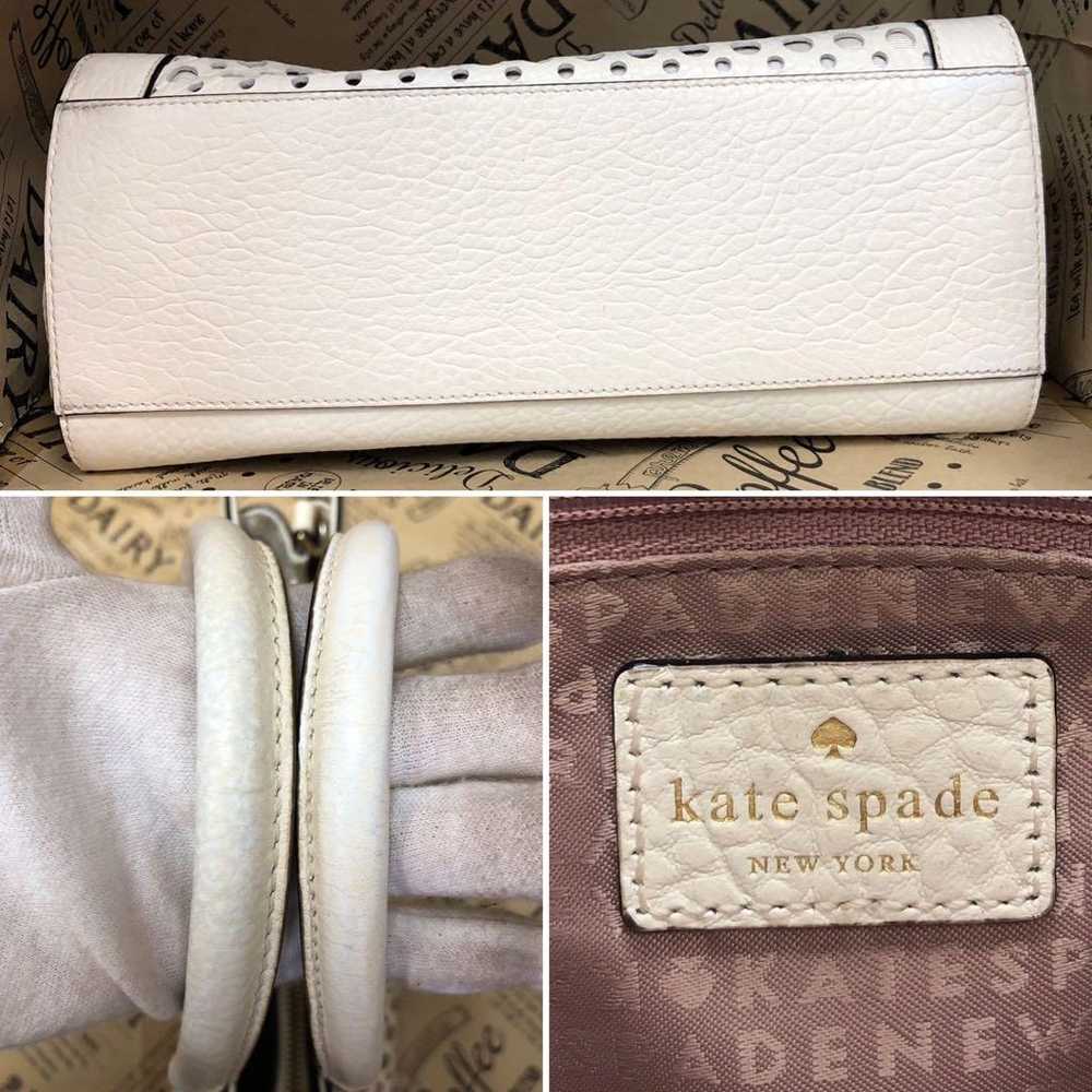 Kate Spade Hand Shoulder Bag Punching White FH130 - image 4