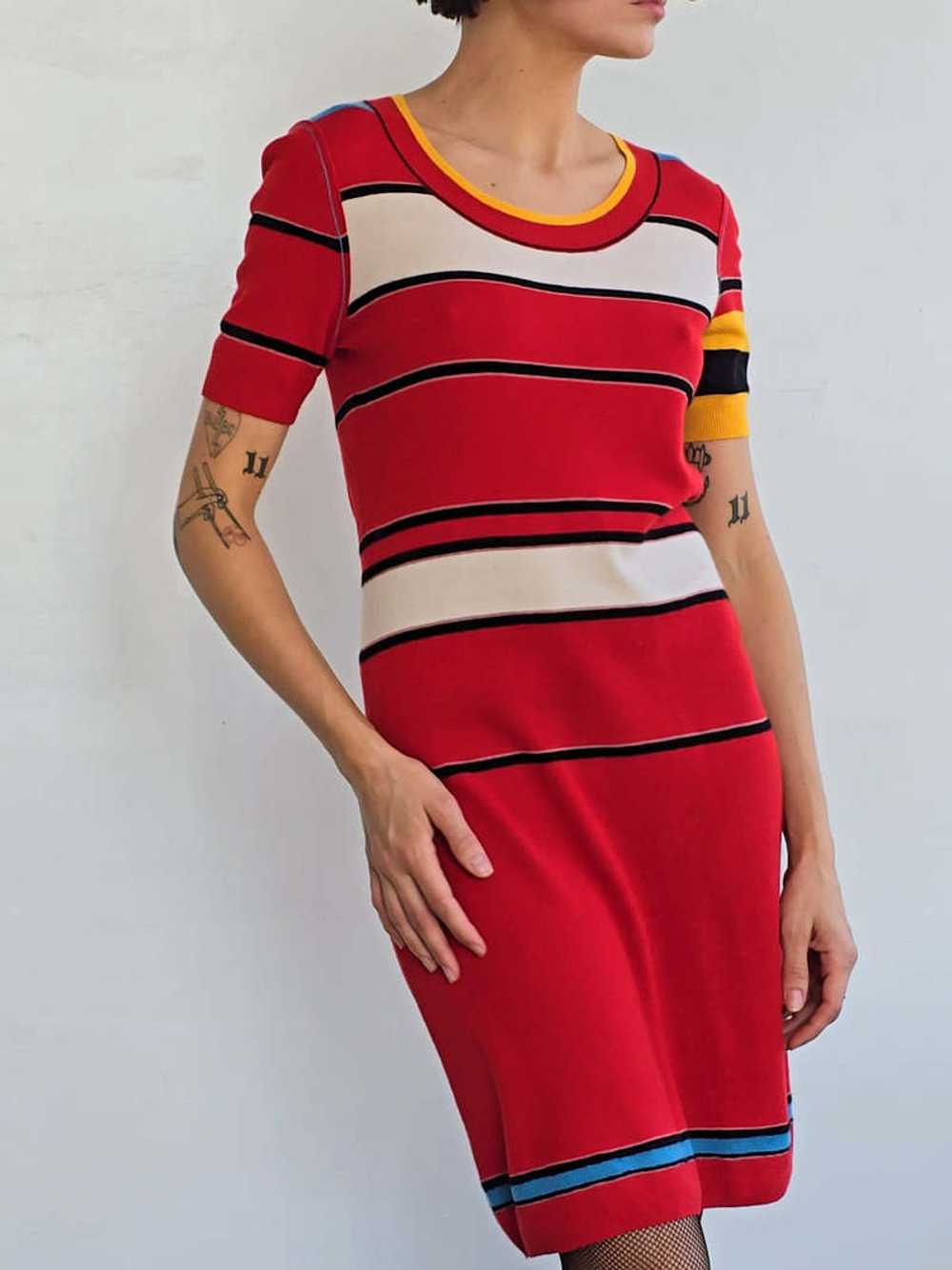 Sonia Rykiel Cashmere Dress - Stripe - image 2