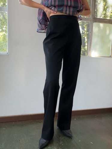 Vintage Straight Leg Trousers - Black