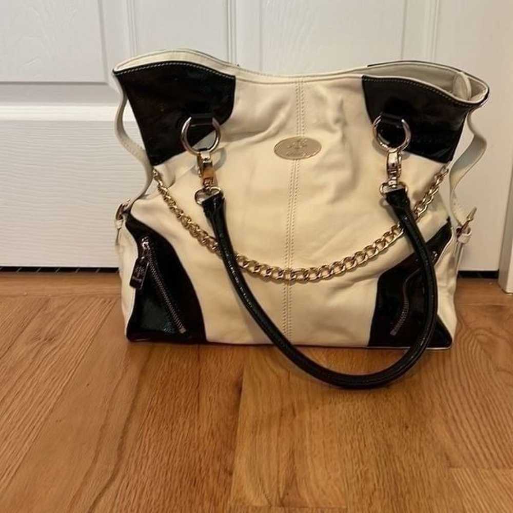 Black and White leather Christine Price purse - image 2