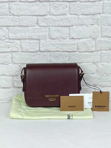 Burberry Oxblood Leather Small Grace Crossbody Bag