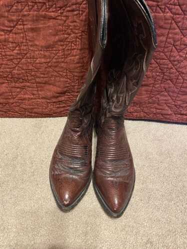 RARE🔥 J Chisholm Western Handcrafted Brown Leather C… - Gem