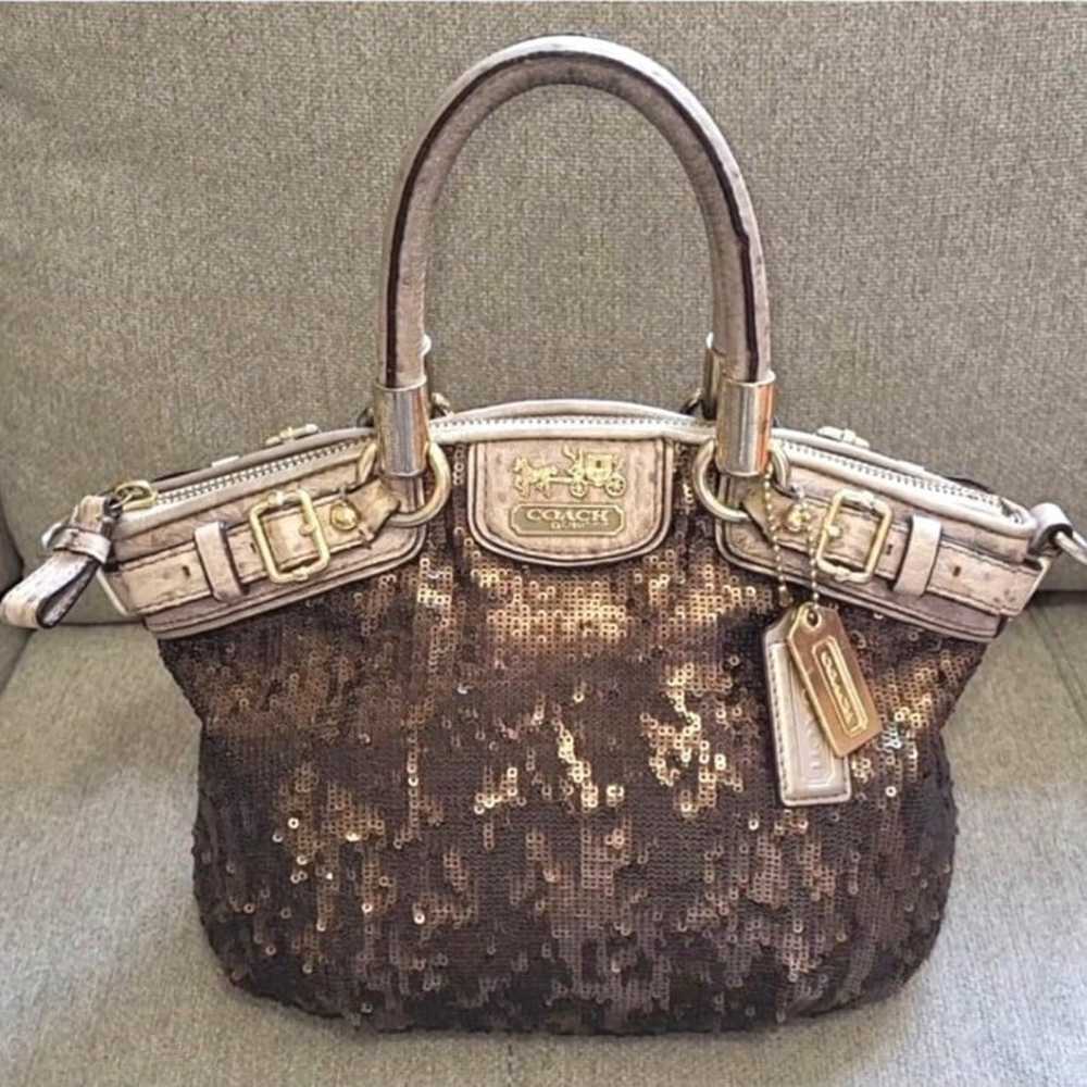 RARE Coach Madison Sophia Sequin Mini Satchel w/ … - image 11