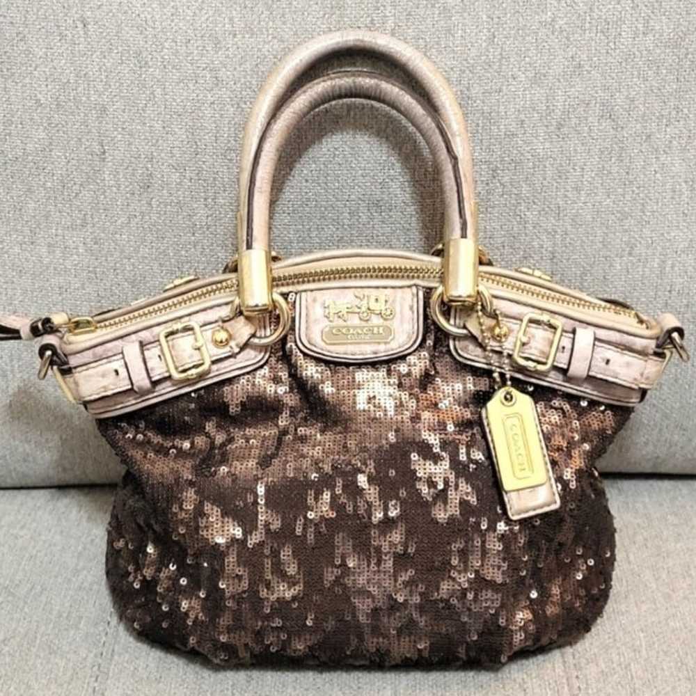 RARE Coach Madison Sophia Sequin Mini Satchel w/ … - image 1