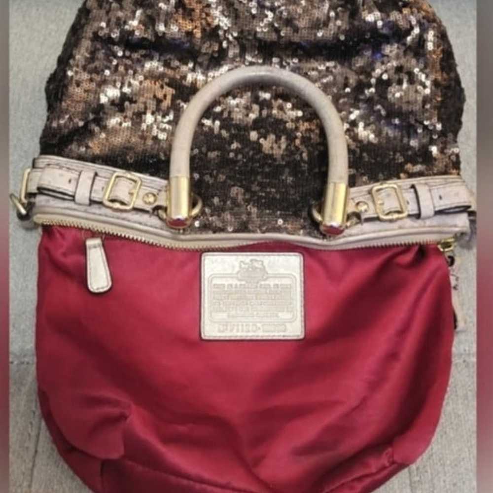 RARE Coach Madison Sophia Sequin Mini Satchel w/ … - image 5