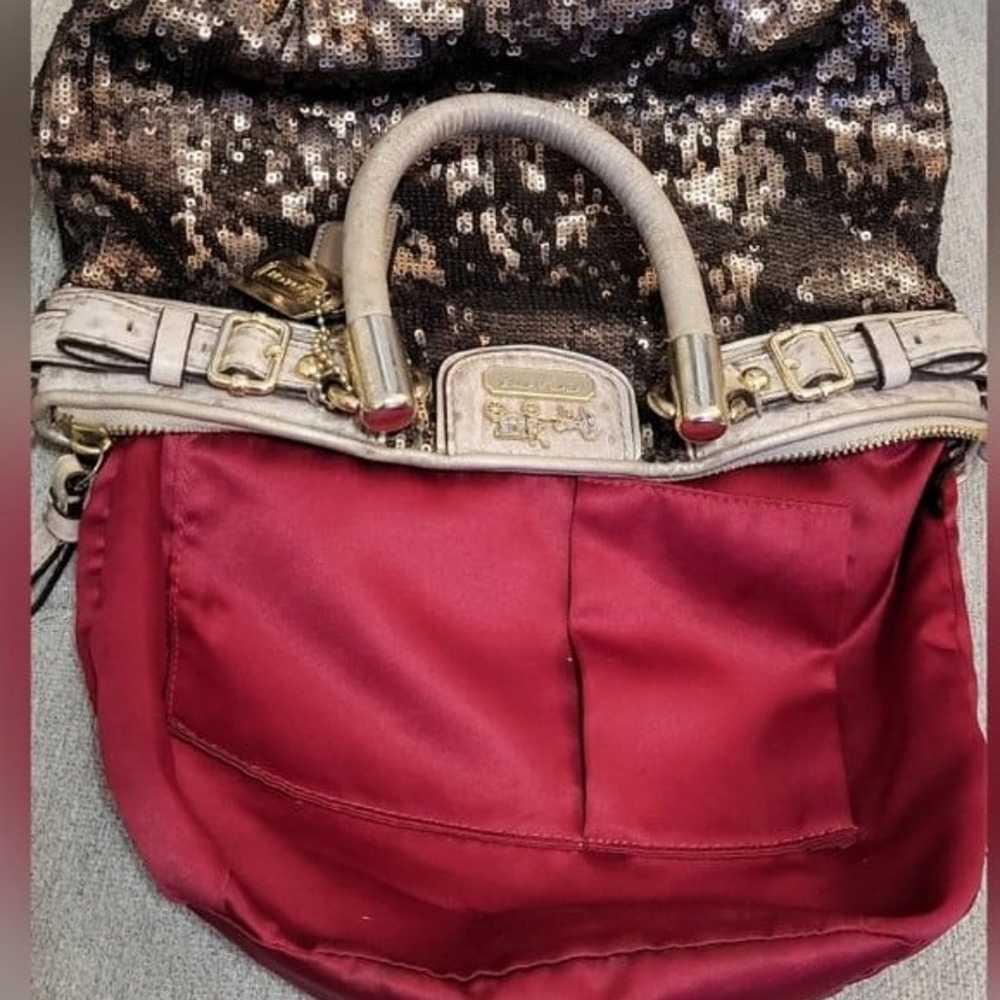 RARE Coach Madison Sophia Sequin Mini Satchel w/ … - image 7