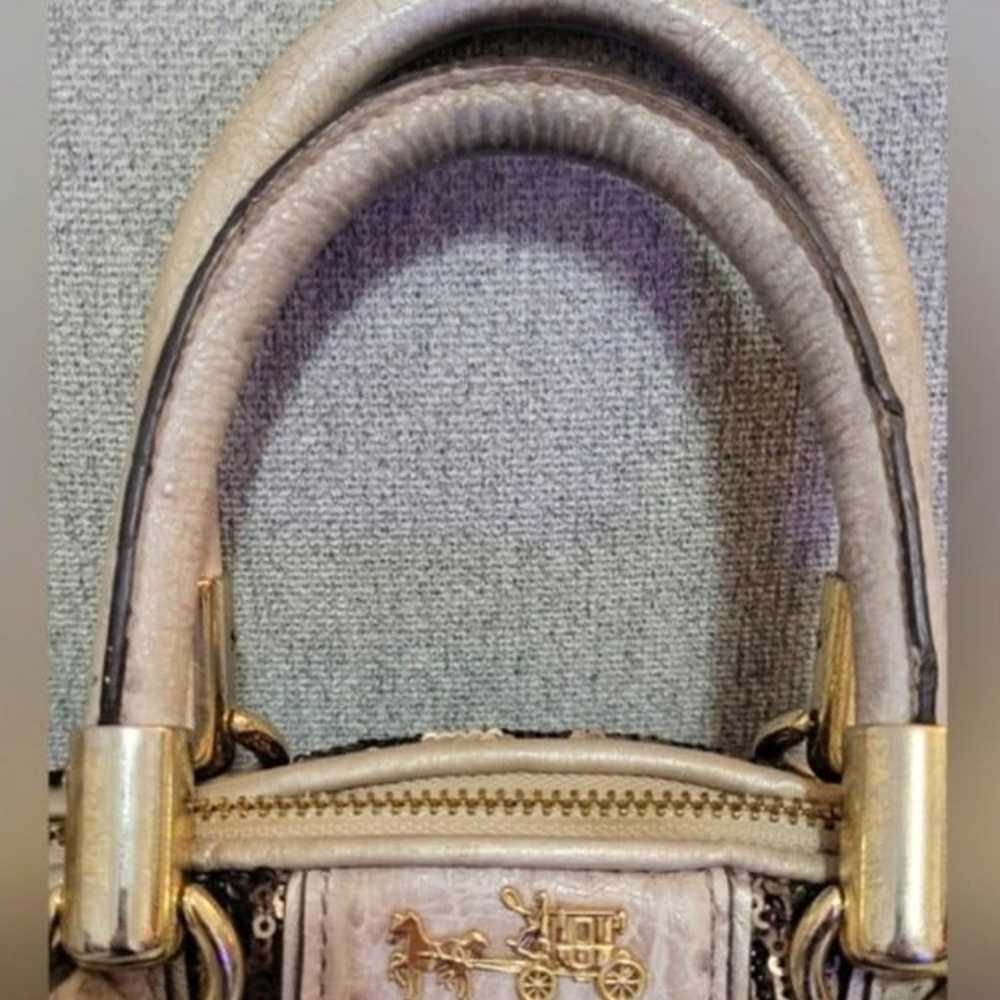 RARE Coach Madison Sophia Sequin Mini Satchel w/ … - image 8