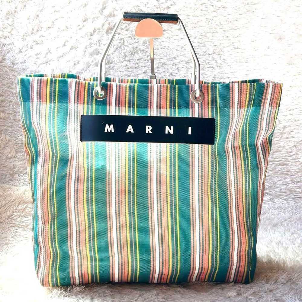 【Excellent condition】MARNI Striped Flower Cafe To… - image 11