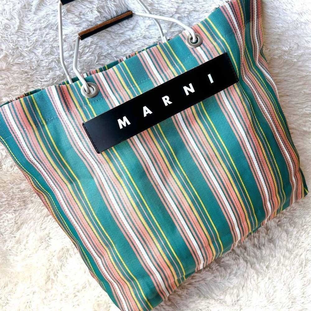 【Excellent condition】MARNI Striped Flower Cafe To… - image 5