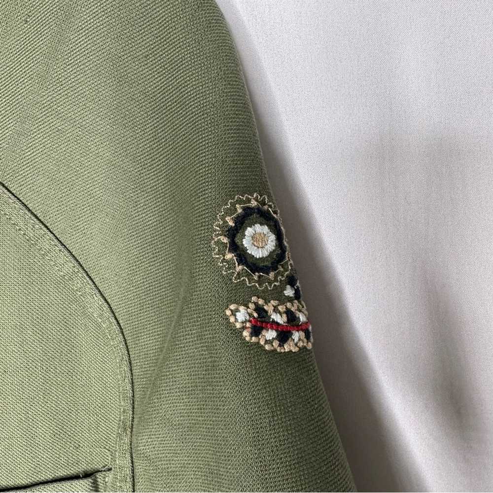 The Great THE GREAT Green Embroidered Jacket in S… - image 3