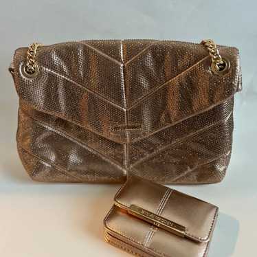 Steve Madden rhinestone purse and wallet set - image 1