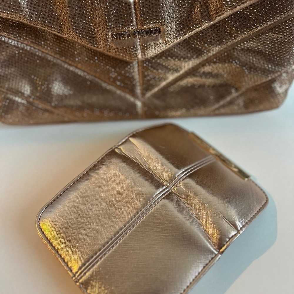 Steve Madden rhinestone purse and wallet set - image 5