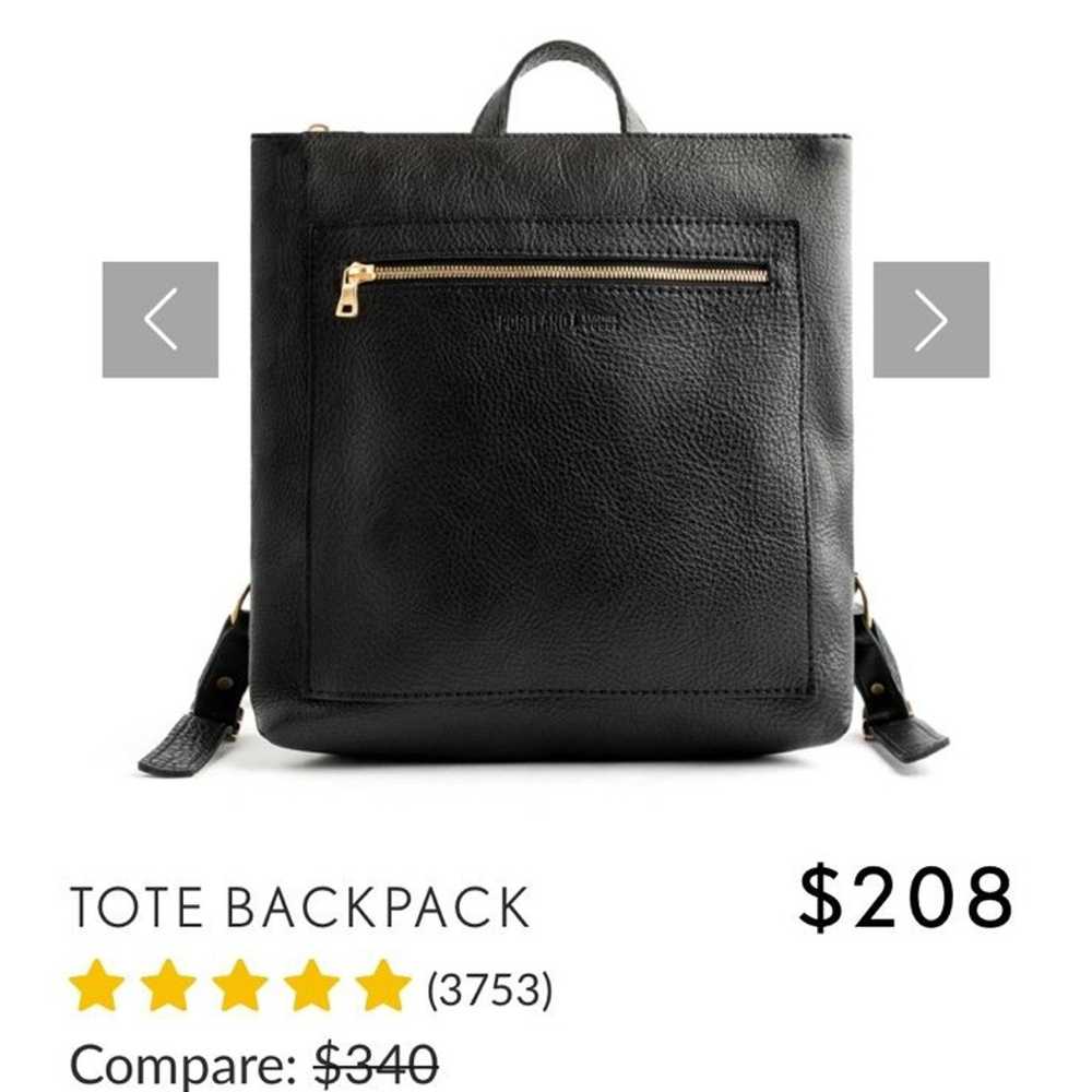 leather backpack - image 1