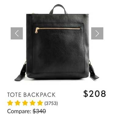 leather backpack - image 1