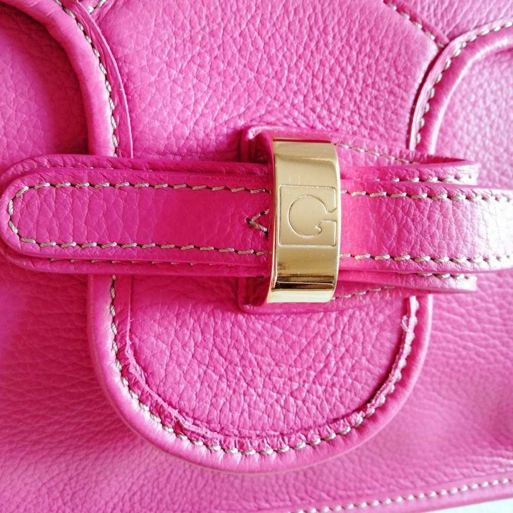 GHERARDINI. 2way Bag. Textured Leather. Pink. - image 6