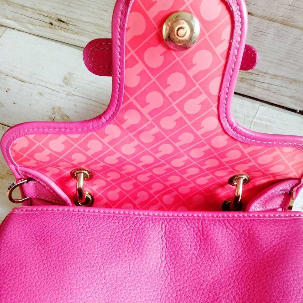 GHERARDINI. 2way Bag. Textured Leather. Pink. - image 7