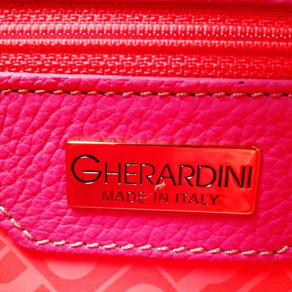 GHERARDINI. 2way Bag. Textured Leather. Pink. - image 9