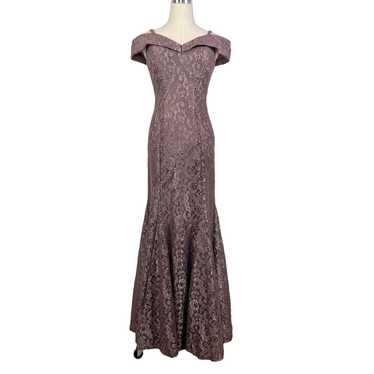 Other R & M Richards Lace Off The Shoulder Gown Dr