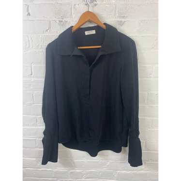 Aritzia Babaton Academy Silk Blouse 2024 Black Size XS NWOT