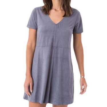 Z Supply The Suede Shift Dress with Pockets in Gr… - image 1