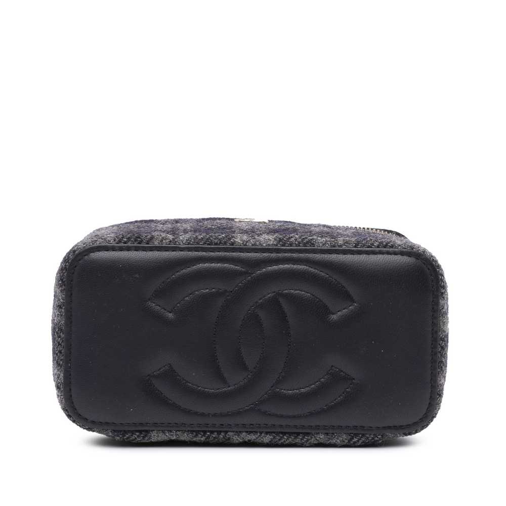 Chanel Chanel Small Tweed Plaid Vanity Case with … - image 3