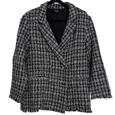 Other STORIA Plaid Tweed Double Breast Blazer