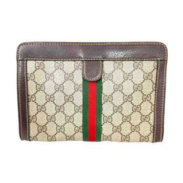 Old Gucci Sherry Line clutch bag GG g073