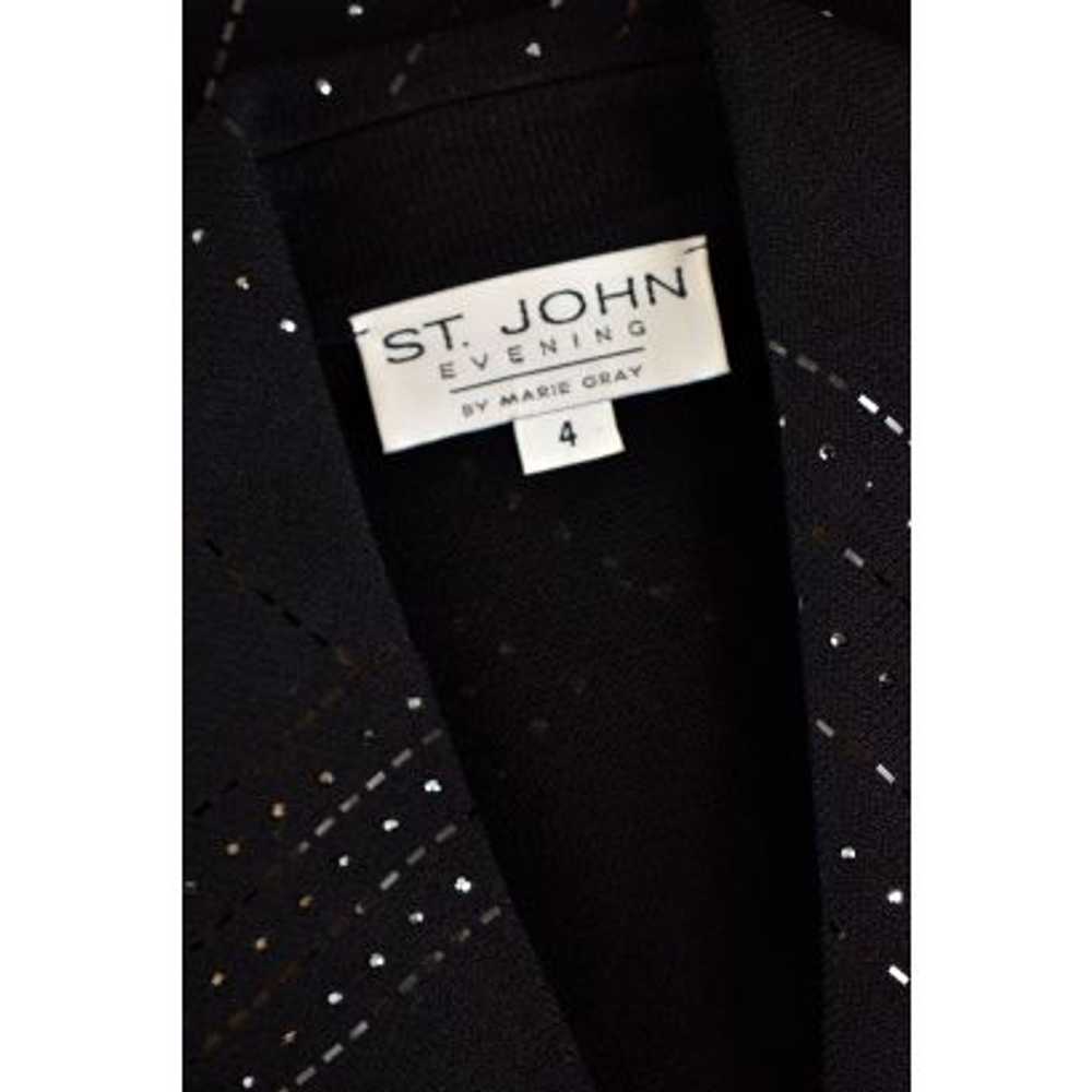 St. John Evening Short Jacket w/ Paillettes in Bl… - image 6