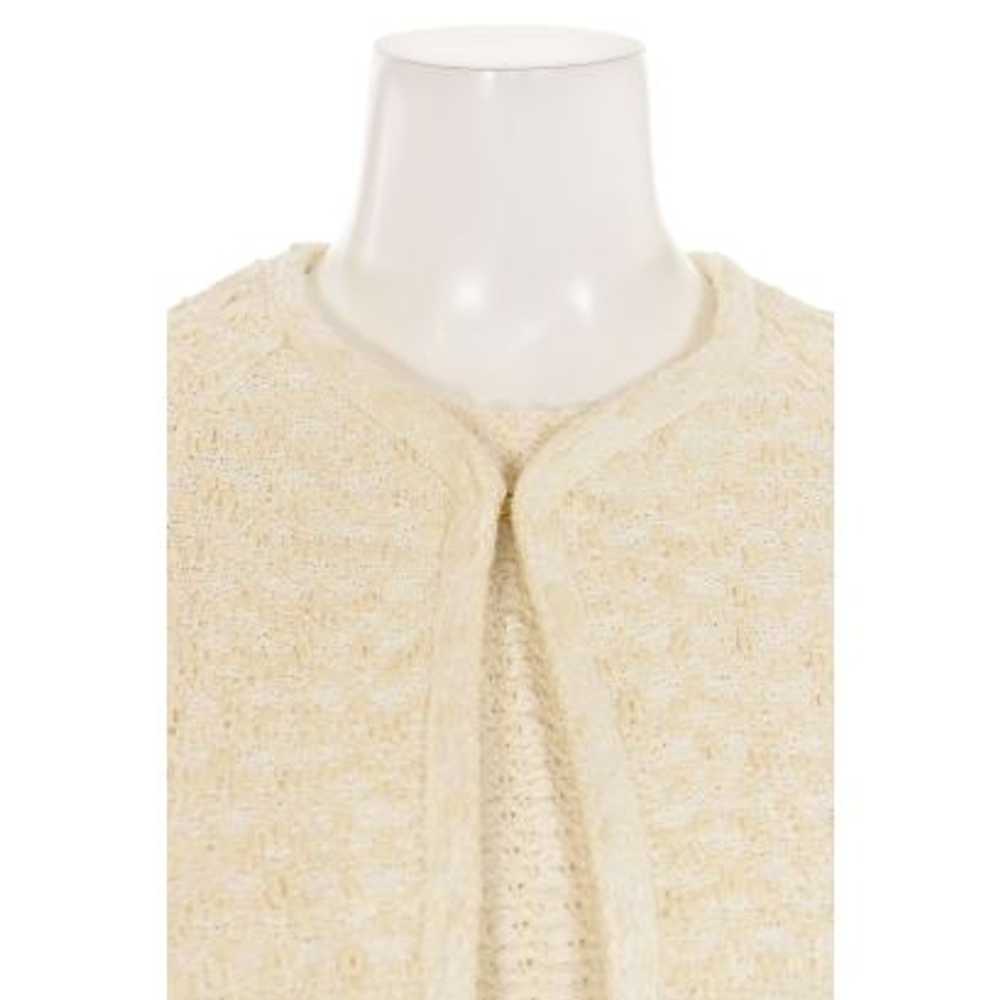 St. John Knits Ivory Textured Knit Jacket in Ivor… - image 3