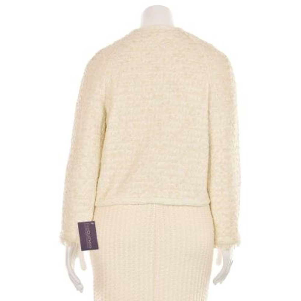 St. John Knits Ivory Textured Knit Jacket in Ivor… - image 6