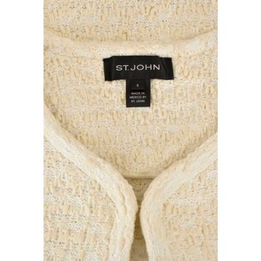 St. John Knits Ivory Textured Knit Jacket in Ivor… - image 7