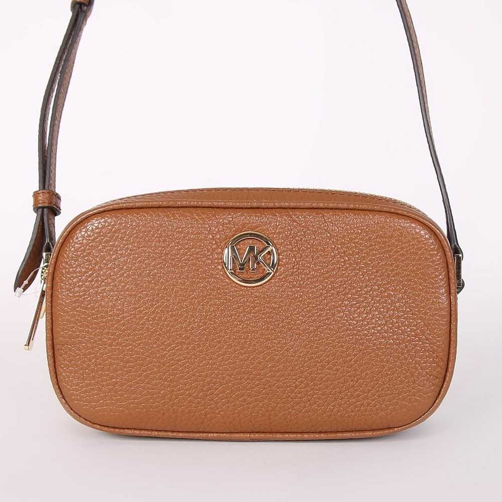 NWOT Michael Kors Fulton Double Zip Leather Cross… - image 1