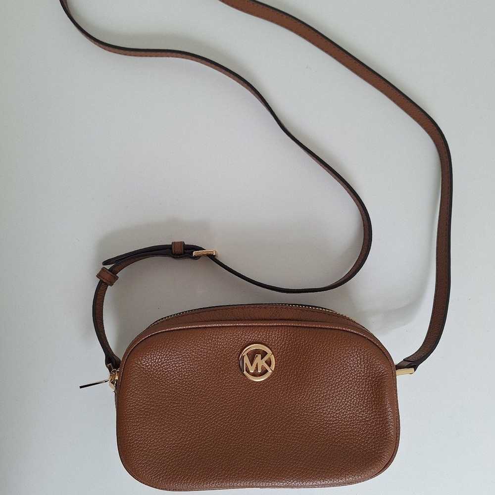 NWOT Michael Kors Fulton Double Zip Leather Cross… - image 3