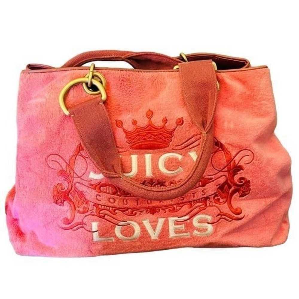 Juicy Couture loves large pink satchel bag Terry … - image 1