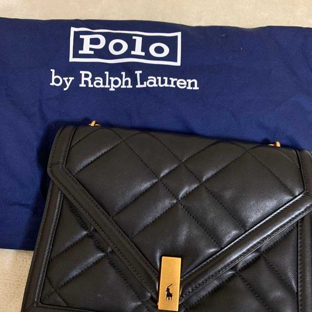 Polo by Ralph Lauren Black Leather Quilting Bag - image 1