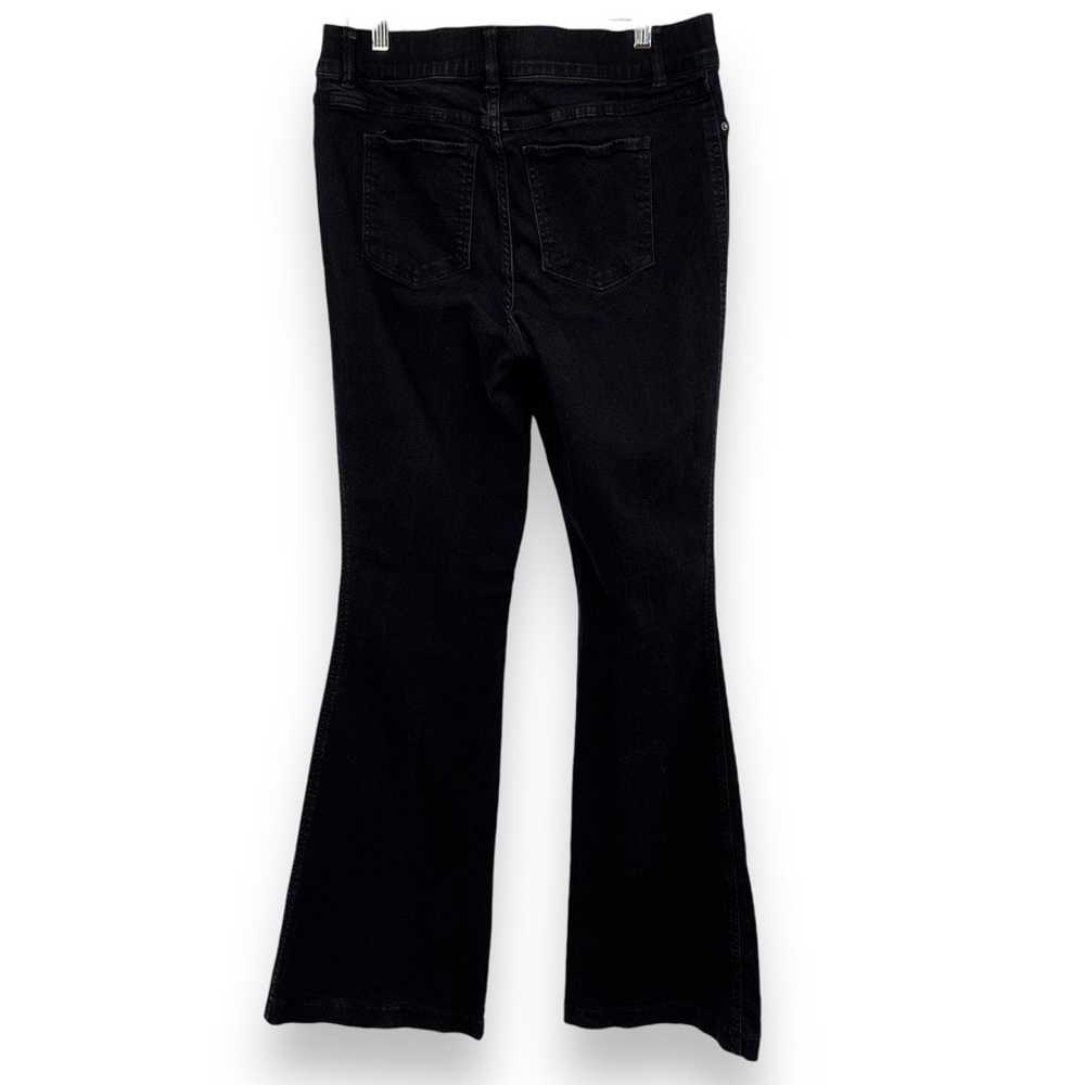 Spanx EveryWear Flare Jeans Women's XL Black Pull… - image 1