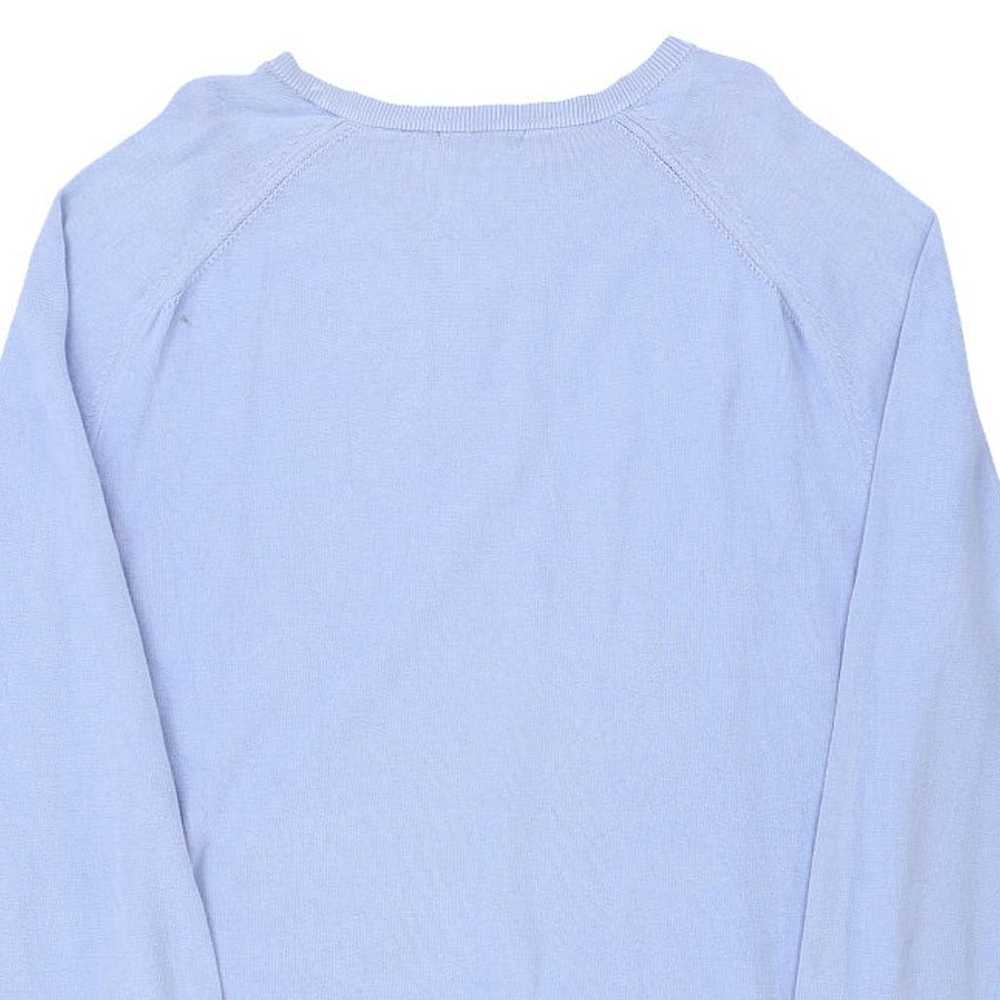 Burberry London V-neck Jumper - Large Blue Cotton - image 5