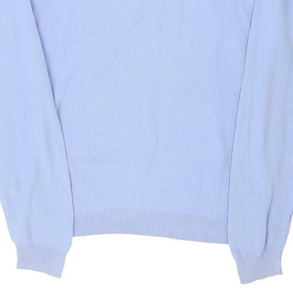 Burberry London V-neck Jumper - Large Blue Cotton - image 6