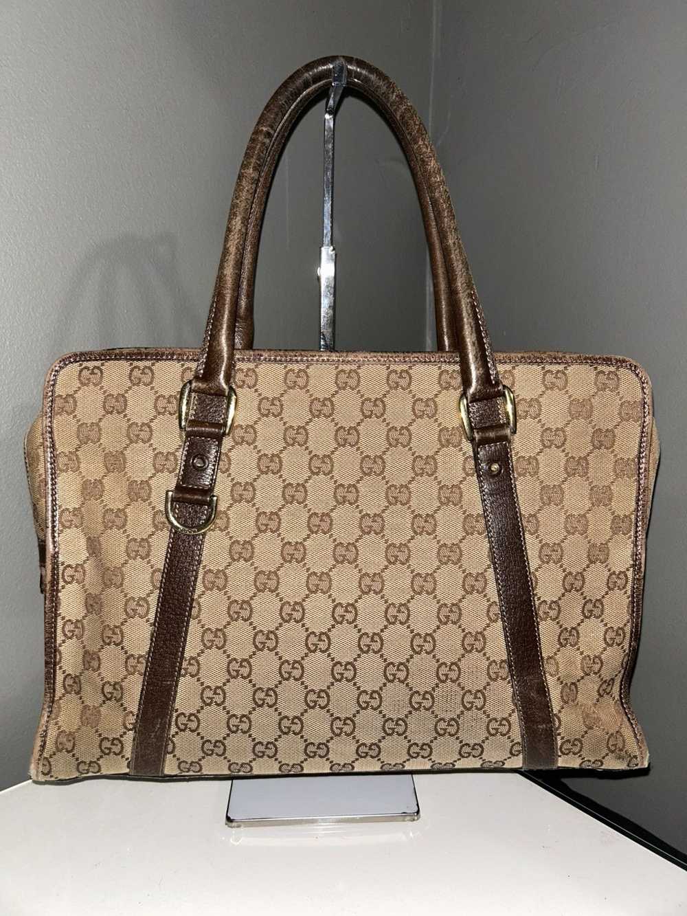 Gucci Gucci GG Canvas Boston Bag Briefcase - image 12