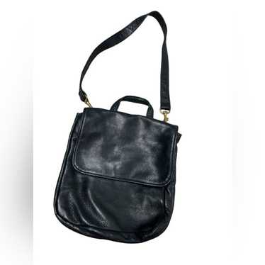 Vintage Zew n’ me black leather shoulder bag purse - image 1